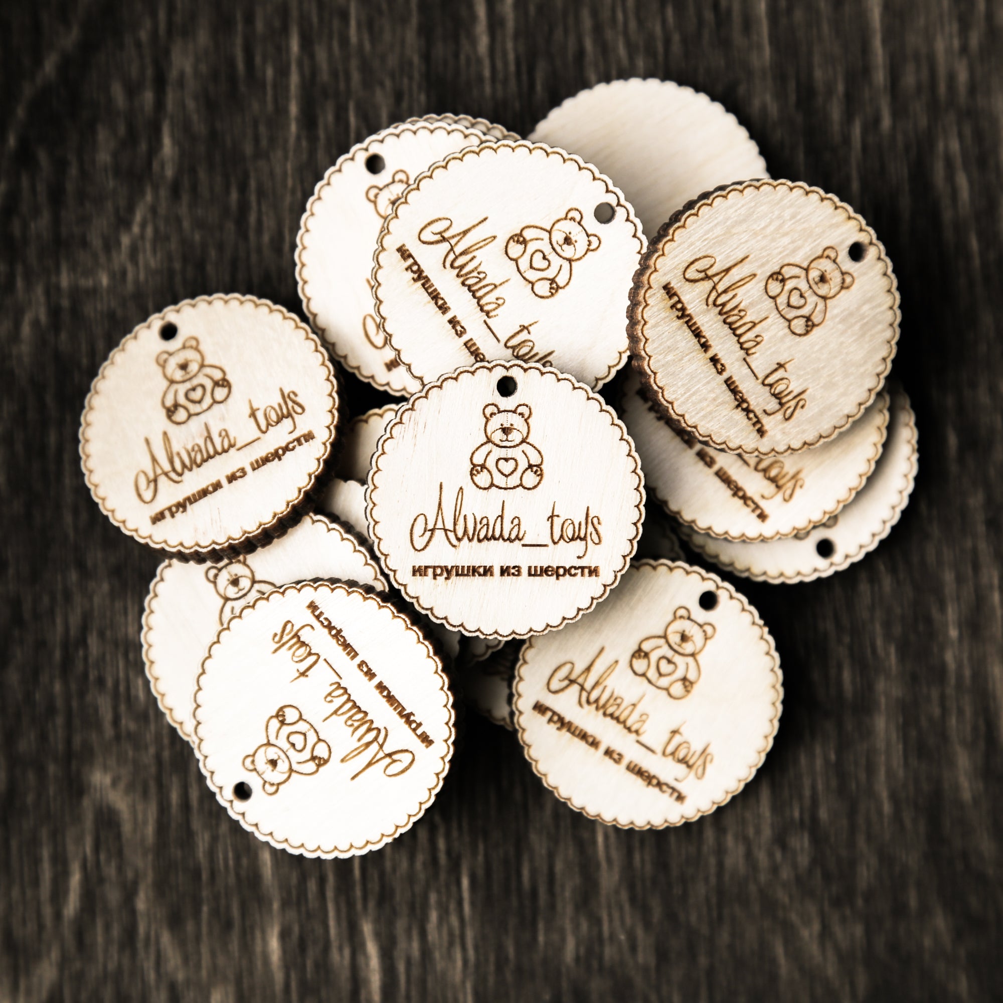 Wooden Personalized Tags – CustomCraftUA