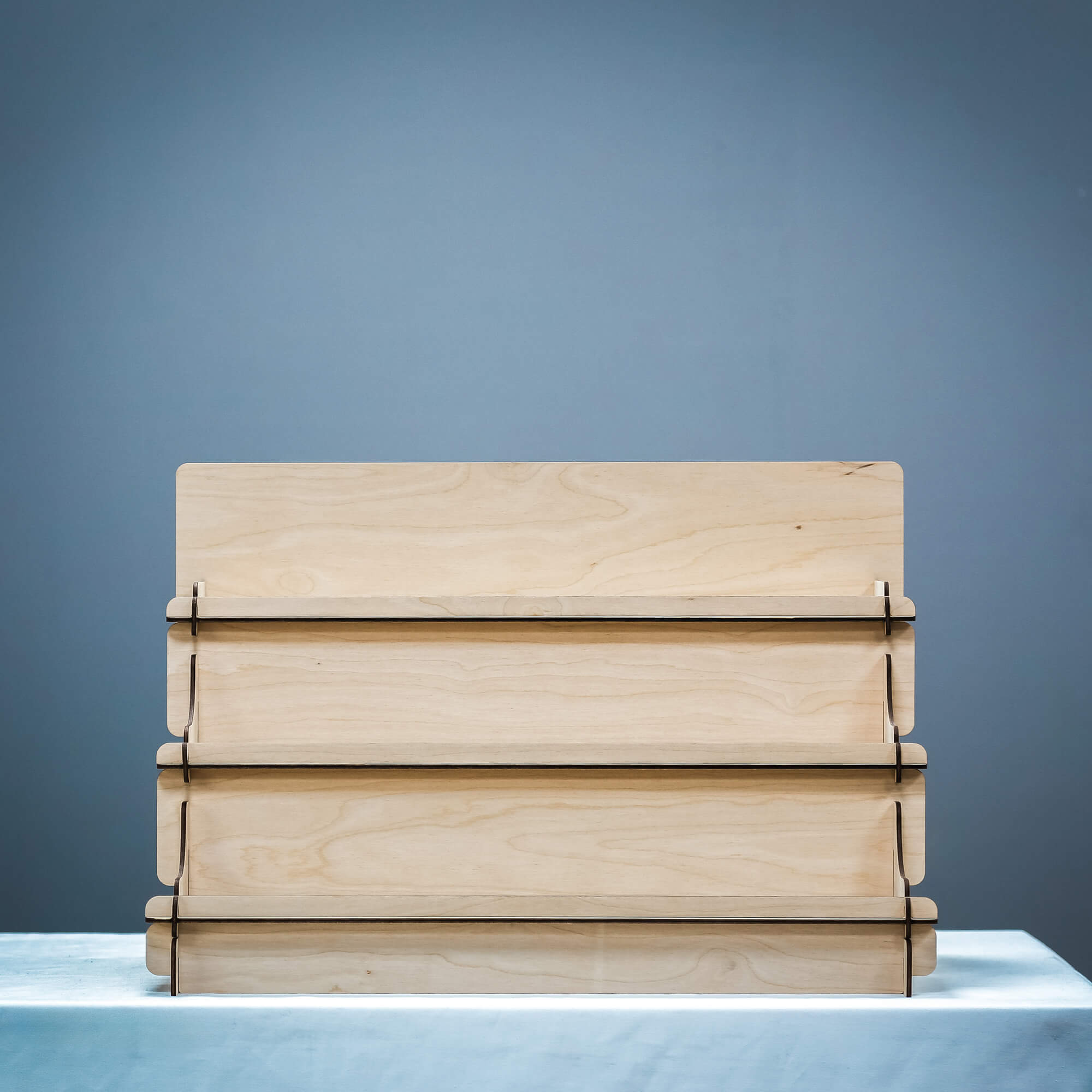 3-Tier Wooden Display Stand for Retail and Crafts – CustomCraftUA