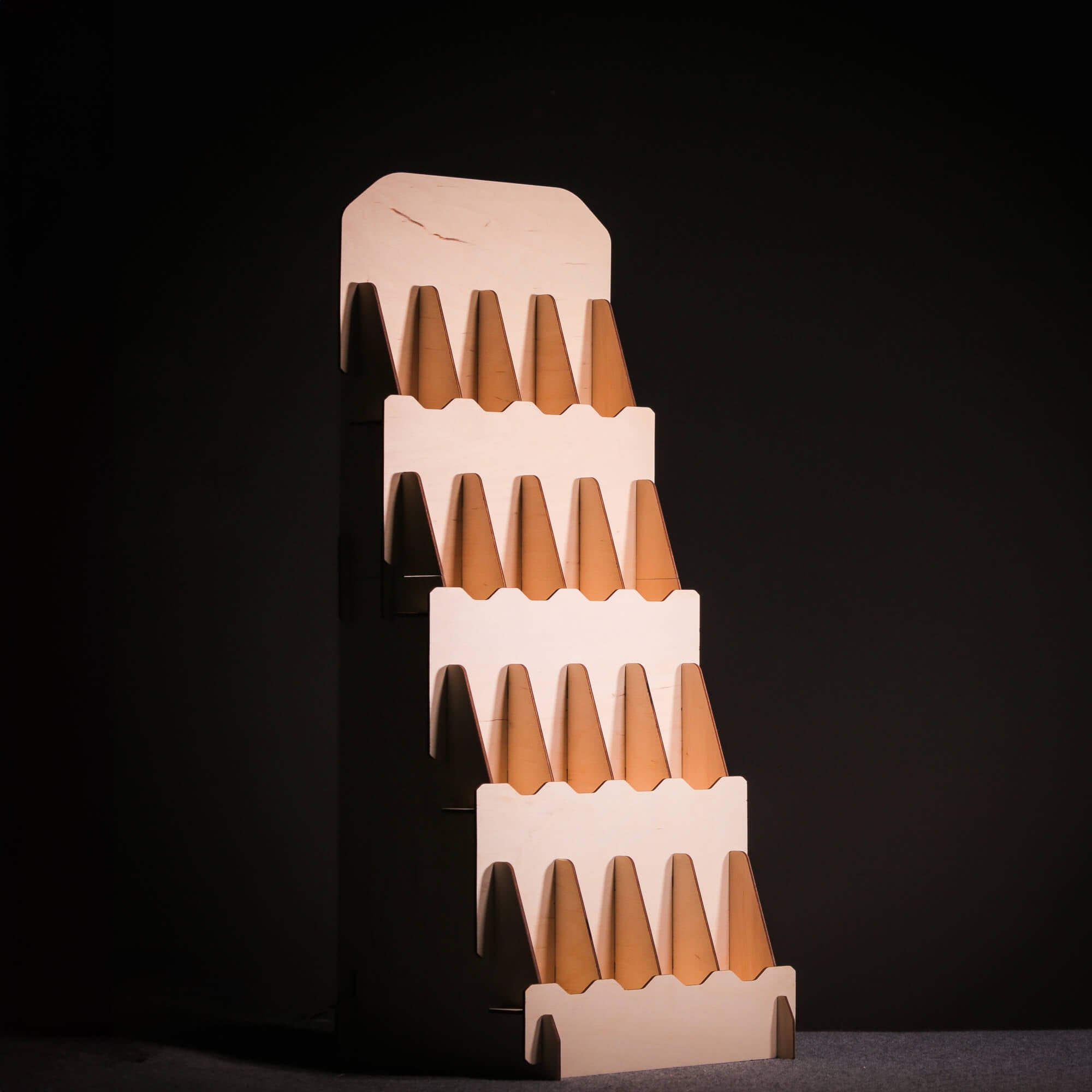 4-Tier Bookmark Display Stand | Collapsible & Customizable – CustomCraftUA