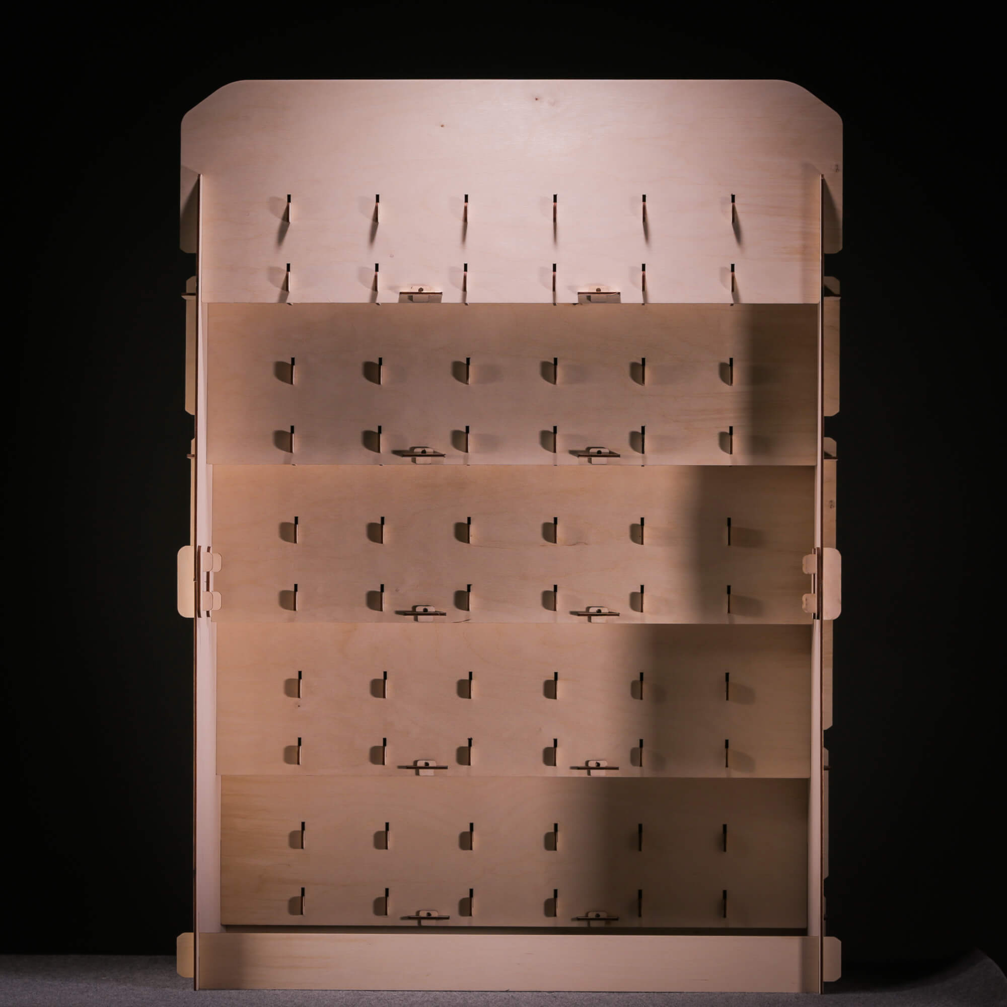 35 Pocket Sticker Display Stand - Collapsible Wooden Display Rack ...