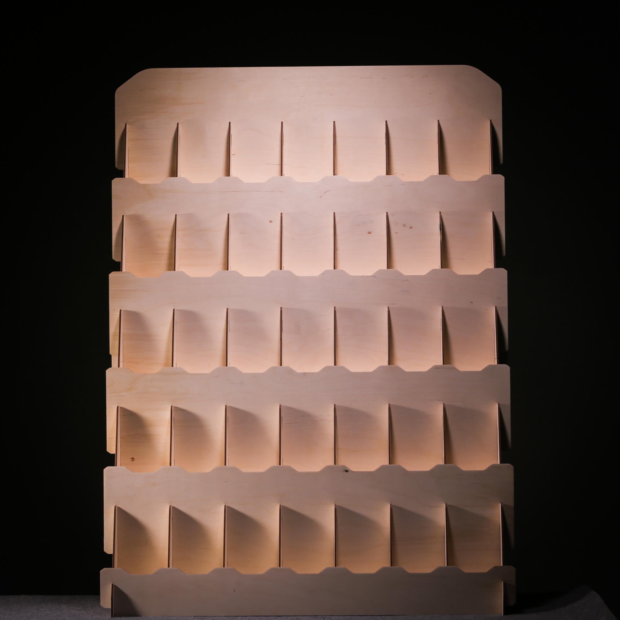 35 Pocket Sticker Display Stand - Collapsible Wooden Display Rack ...