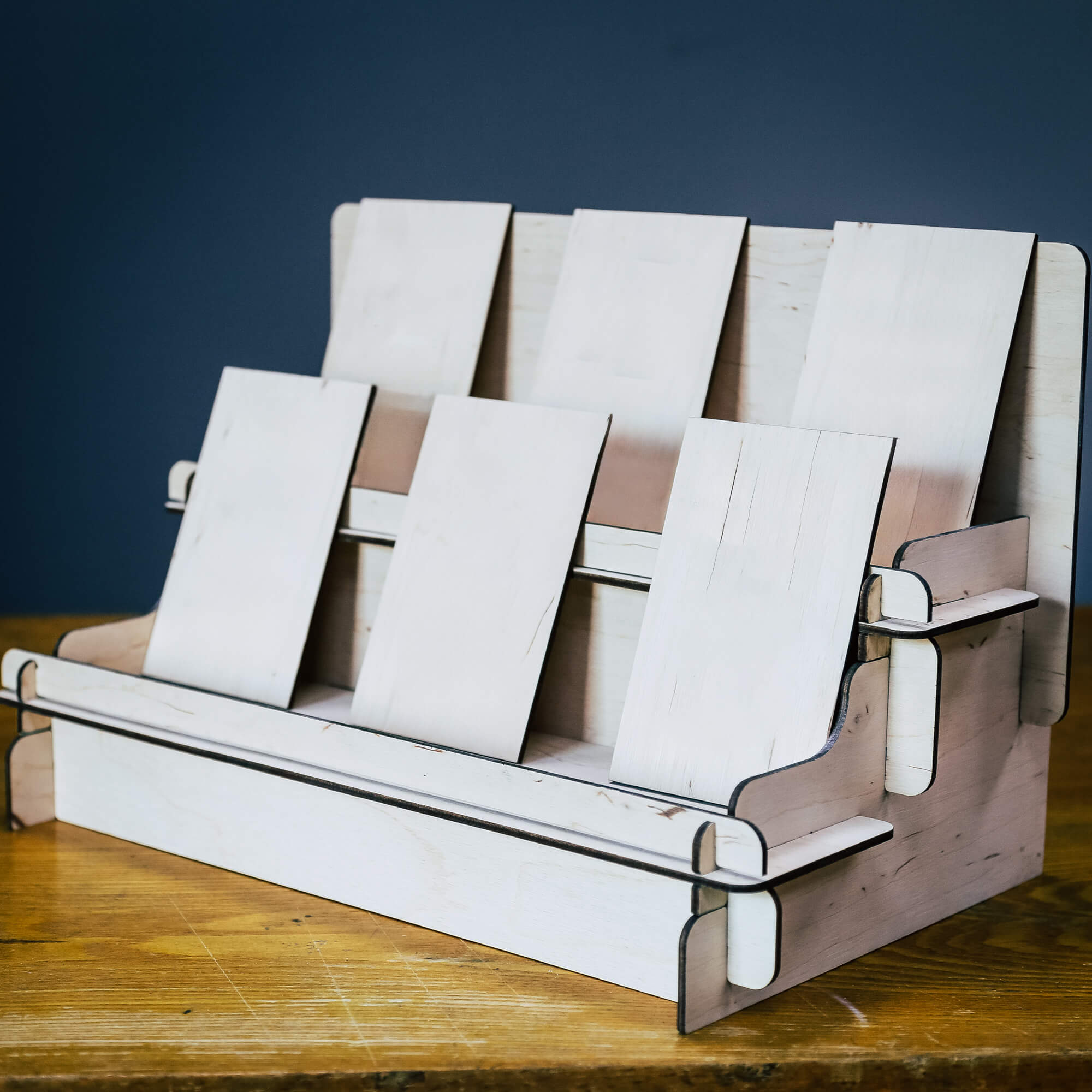 Wooden Display Riser - 2-Tier Collapsible Stand – CustomCraftUA