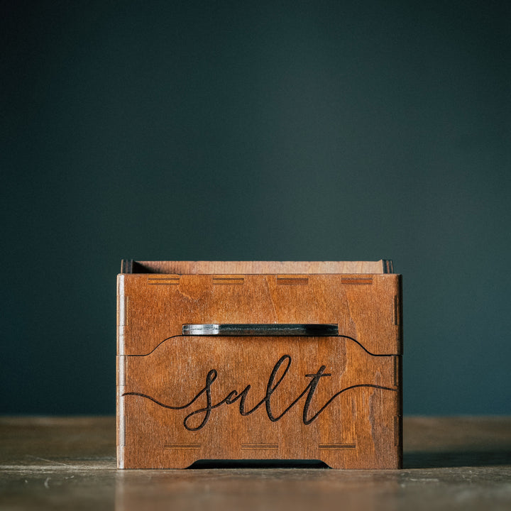 Eco-friendly wooden salt box