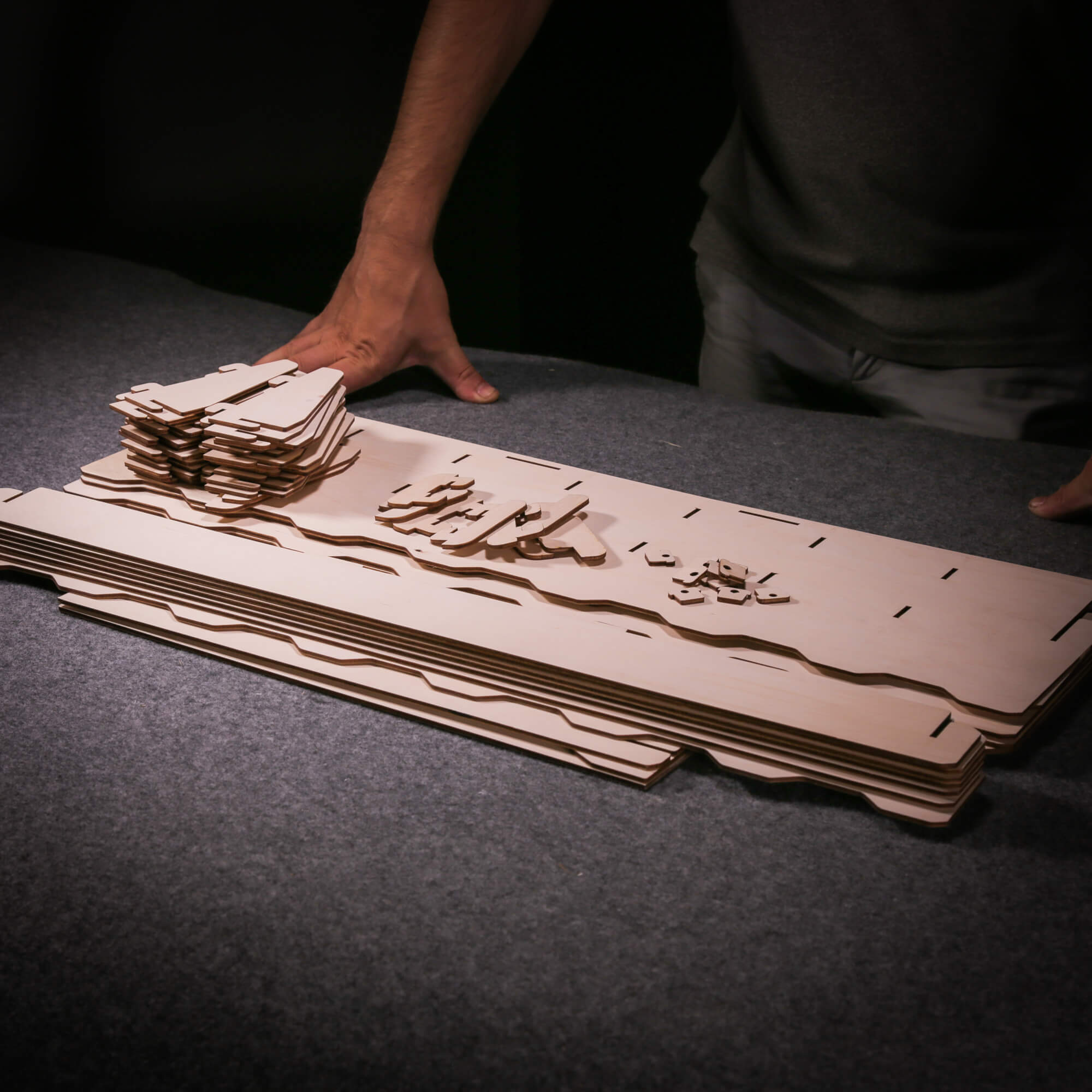 35 Pocket Sticker Display Stand - Collapsible Wooden Display Rack ...