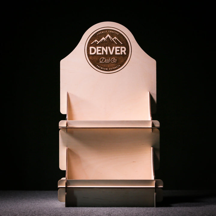 2-Tier Wooden Display Stand - 10