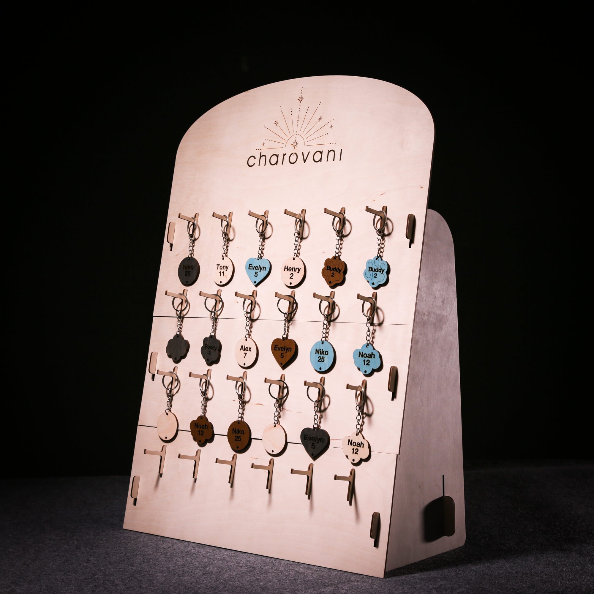 Keychain Display Stand – Customizable for Retail & Craft Shows ...