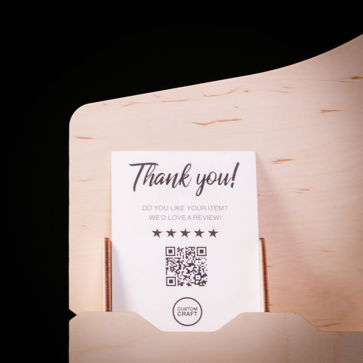 4-Tier Wooden Sticker Display Stand – Portable & Easy Assembly ...