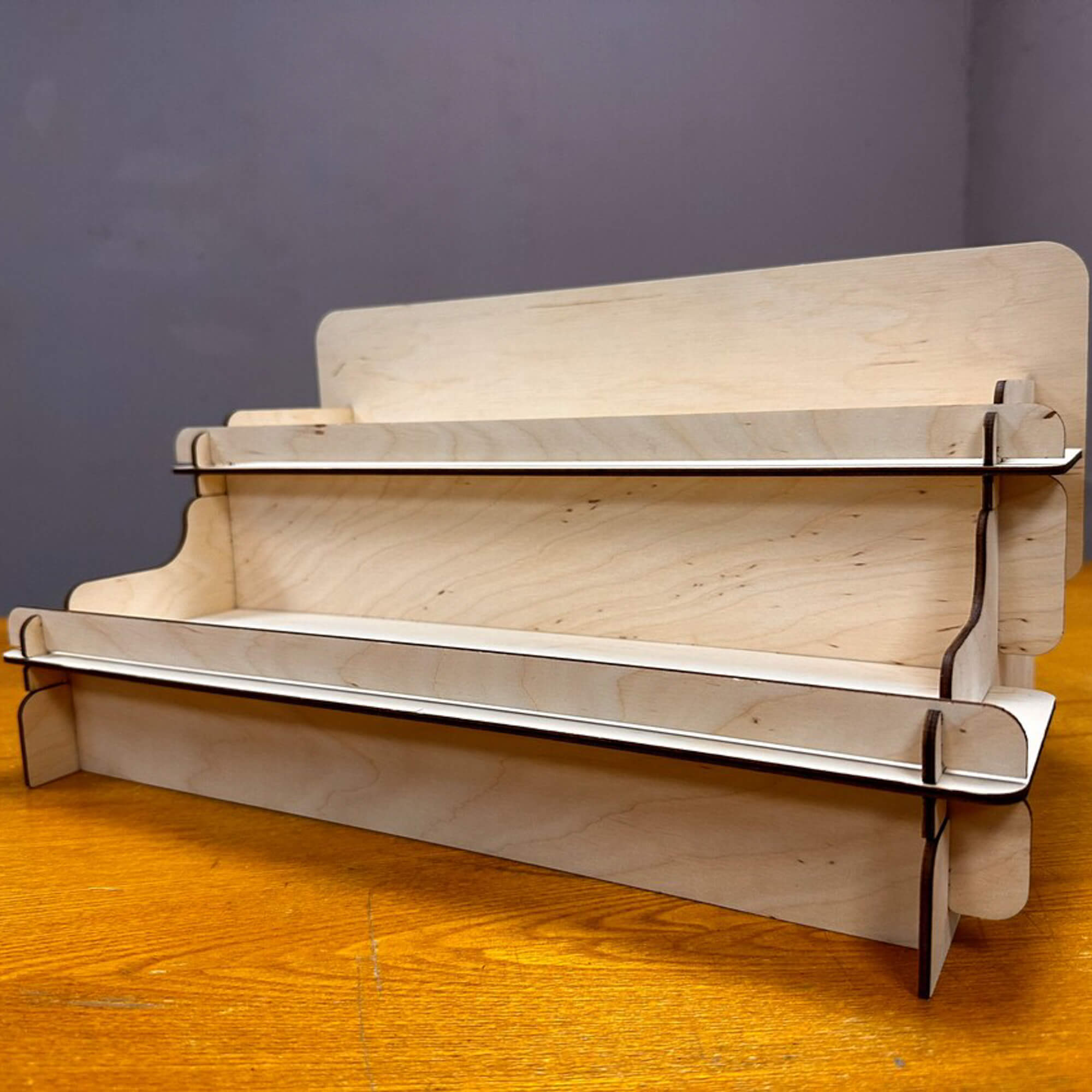 Wooden Display Riser - 2-Tier Collapsible Stand – CustomCraftUA