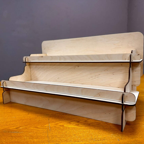 Wooden Display Riser - 2-Tier Collapsible Stand – CustomCraftUA
