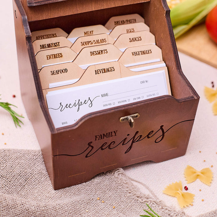 recipe card sleeves 3x5 3x5 Recipe Box – CustomCraftUA