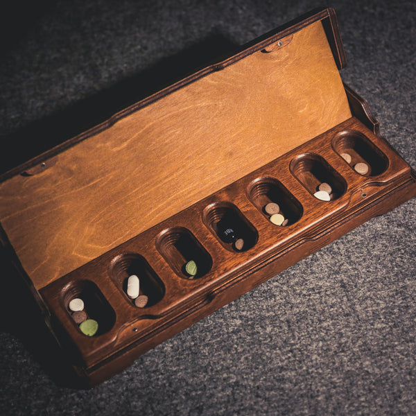 Wooden Organizer for Pills or Vitamins