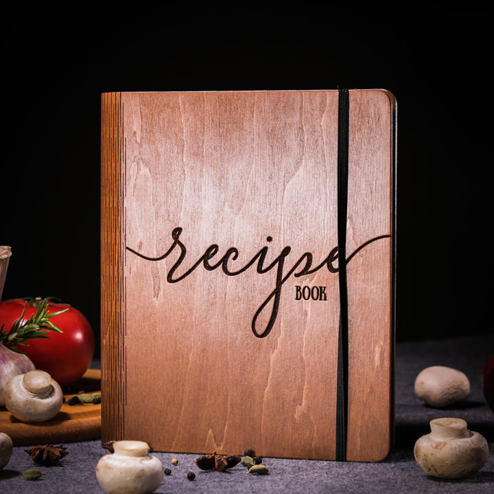 Personalized Wooden Recipe Book Binder - Custom Gifts CustomCraftUA Personalized Wooden Recipe Book Binder - Custom Gifts CustomCraftUA
