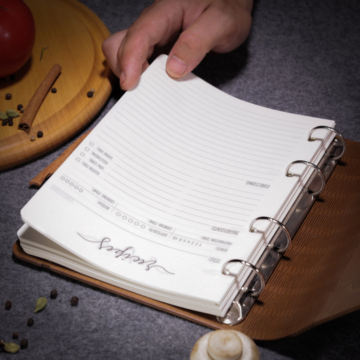 recipe cookbook binder