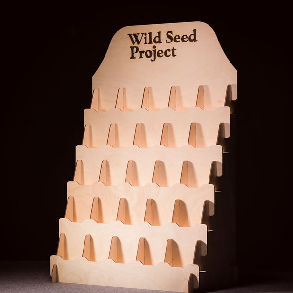  Seed display stand with seed packets