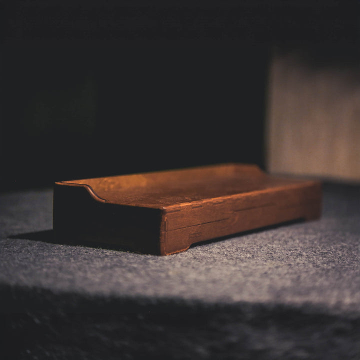 Seven-day wooden pill box