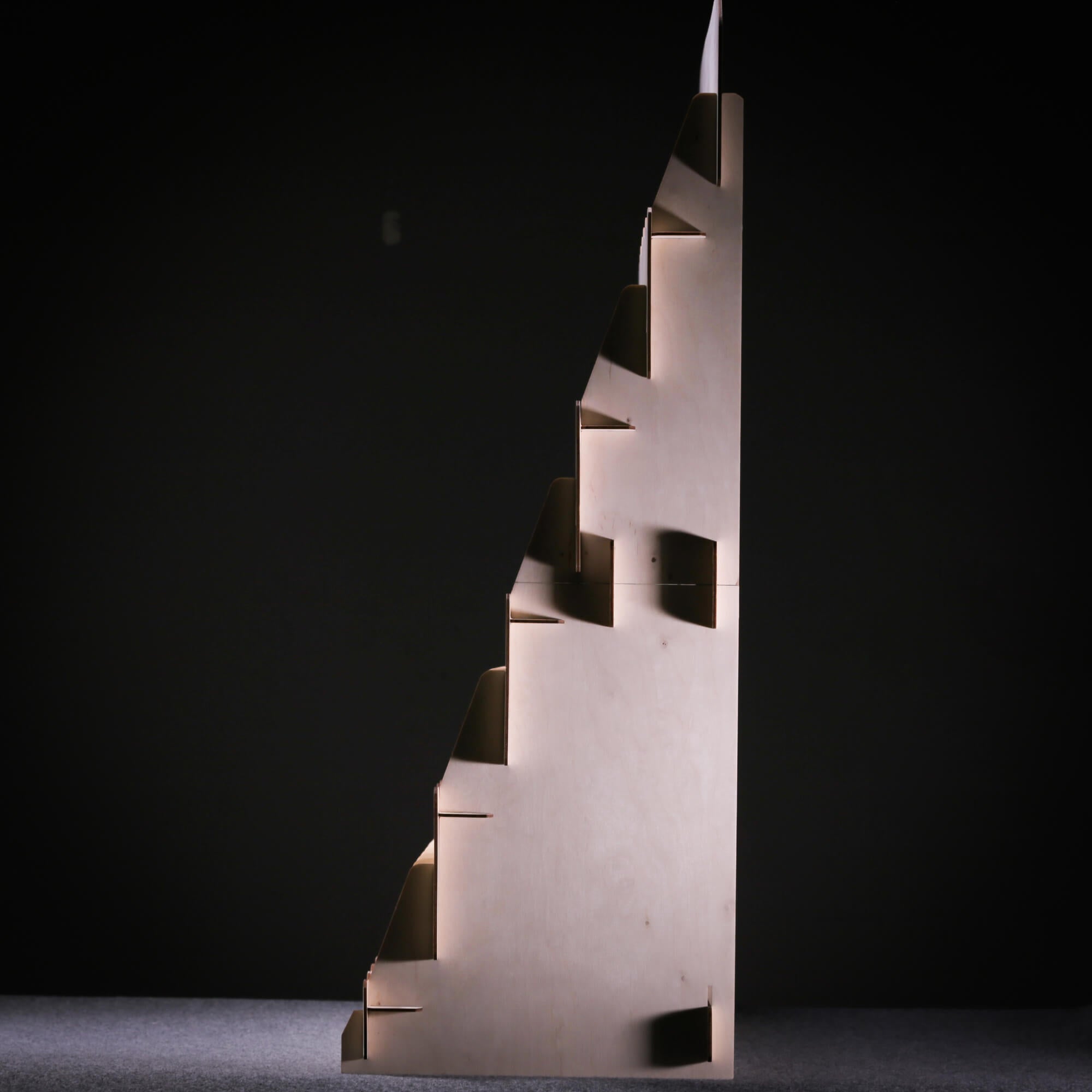 35 Pocket Sticker Display Stand - Collapsible Wooden Display Rack ...