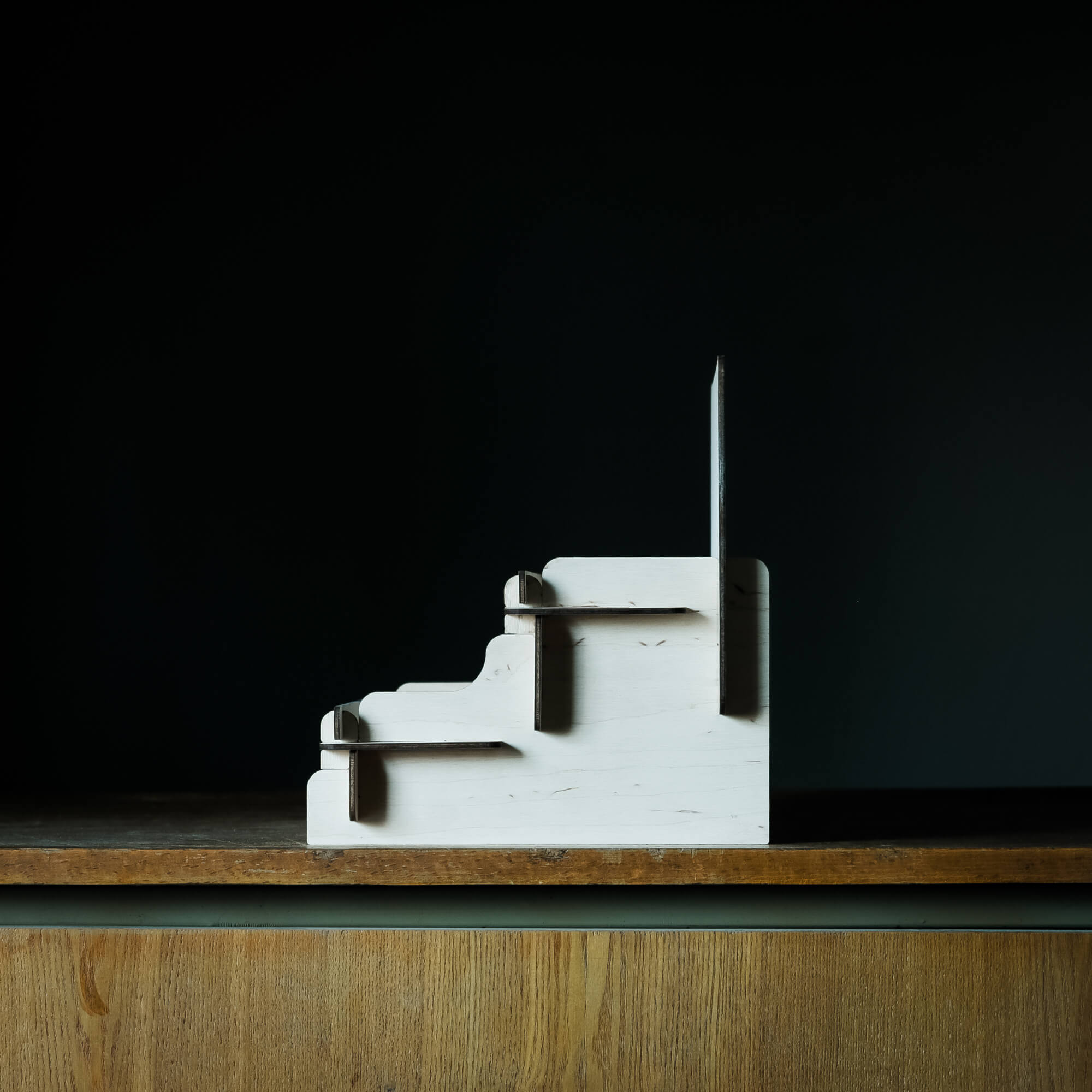 Wooden Display Riser - 2-Tier Collapsible Stand – CustomCraftUA